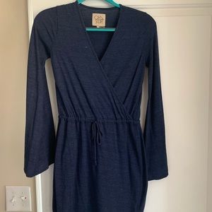 Blue cotton dress